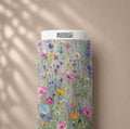 004 Wildflower Field — colourful floral cambric cotton fabric roll by NADRAH